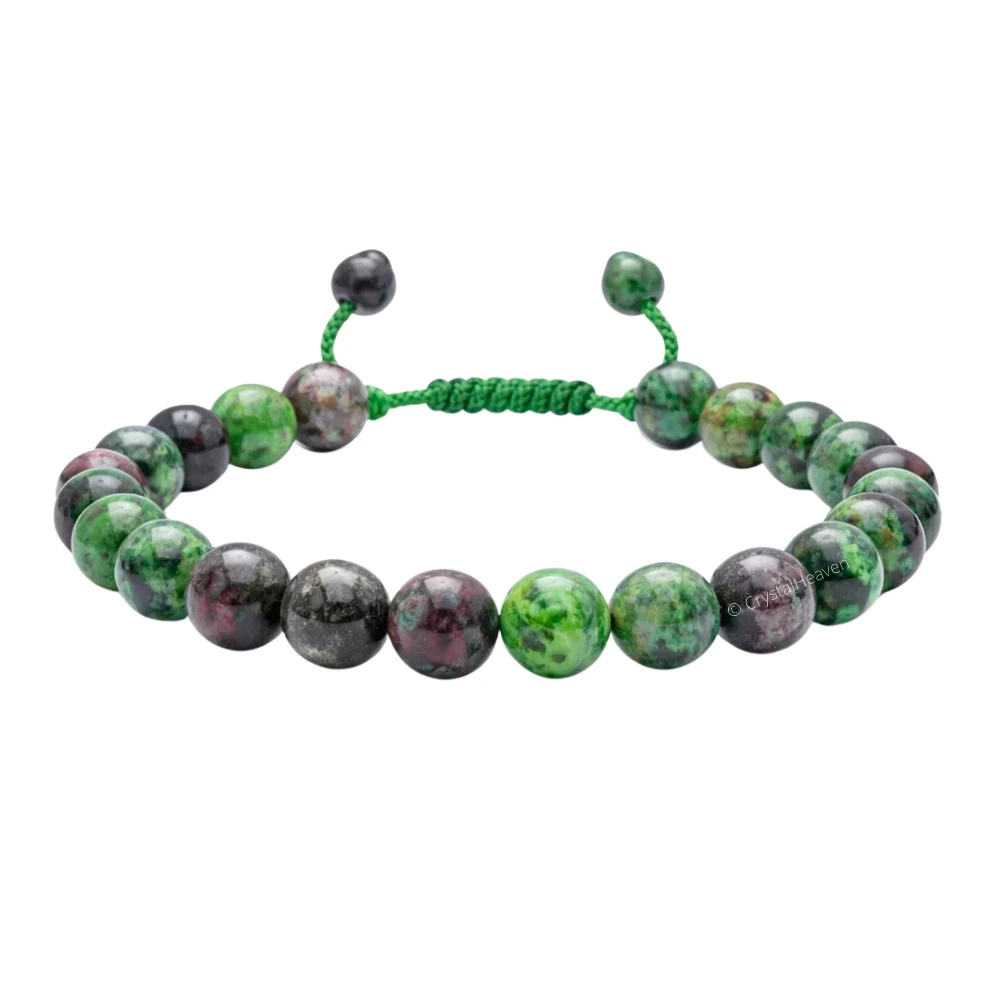 Ruby Zoisite Bracelet (Adjustable)