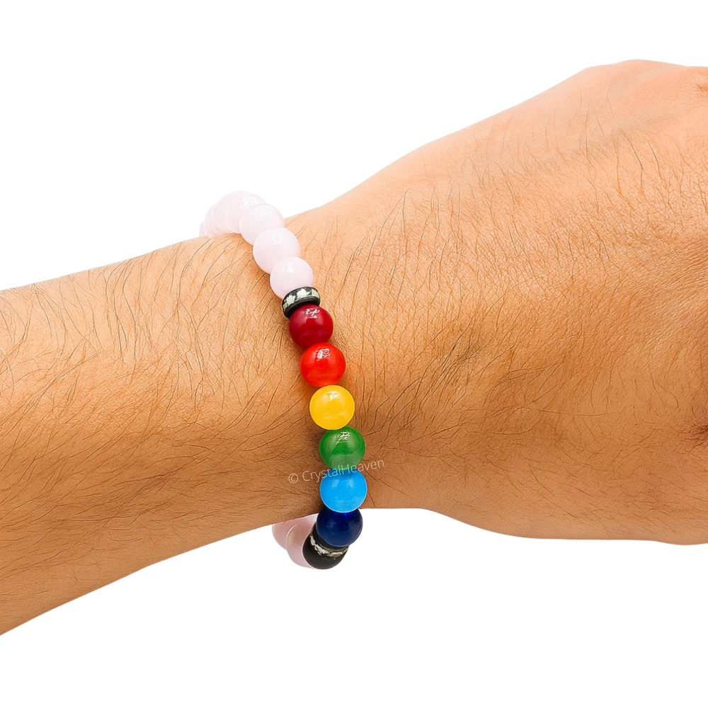 Rose Quartz Chakra Bracelet (Elastic)