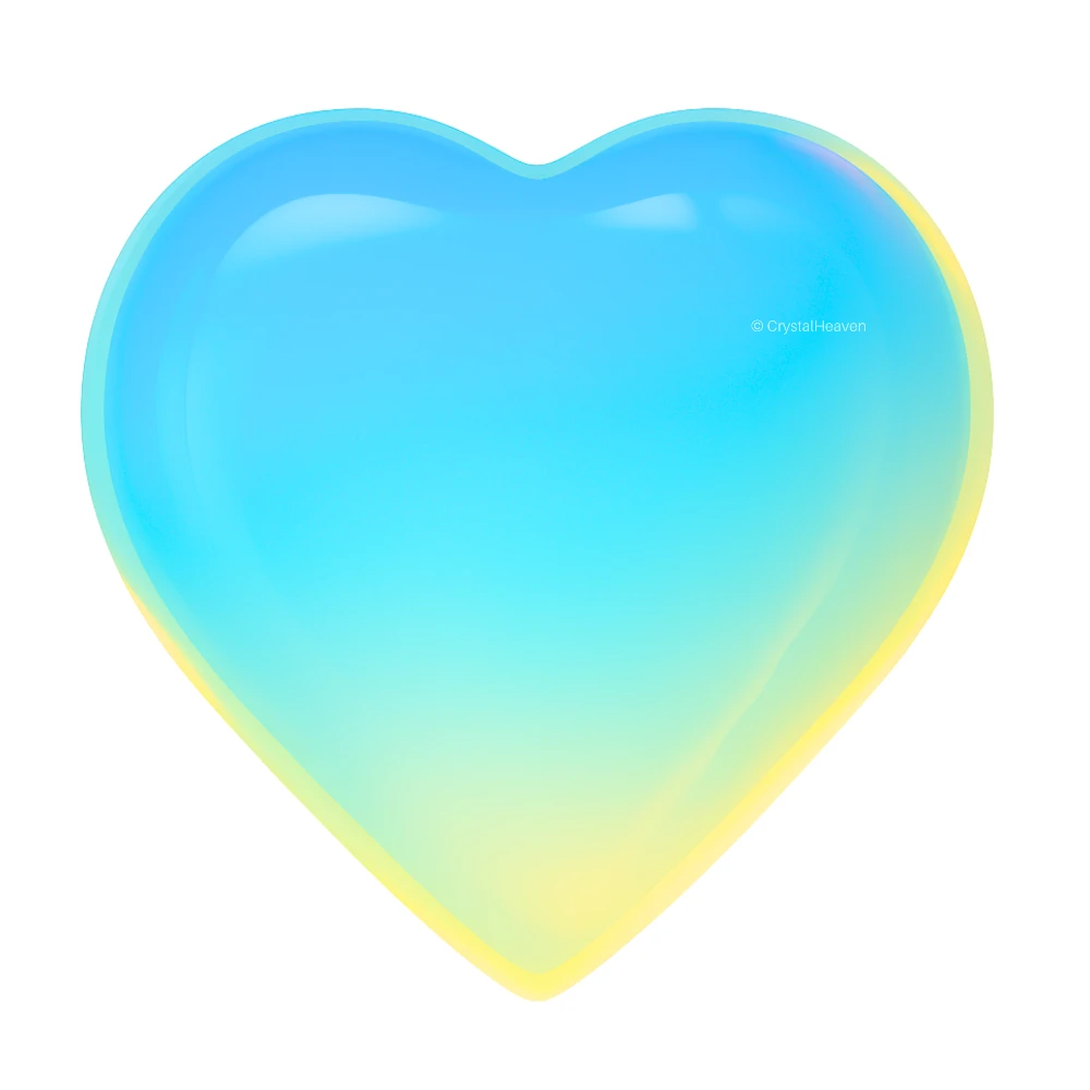 Opalite Mini Heart (Pack of 2)
