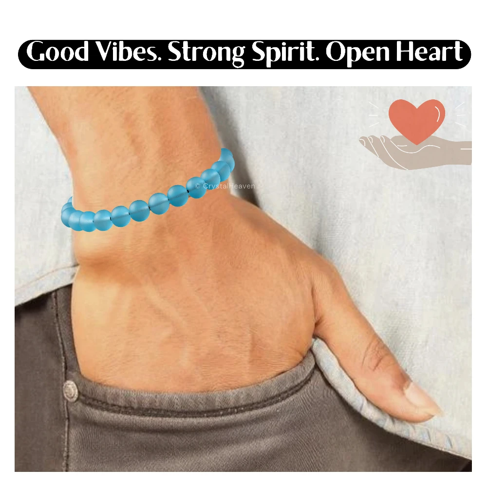 Aquamarine Mermaid Bracelet (Adjustable)