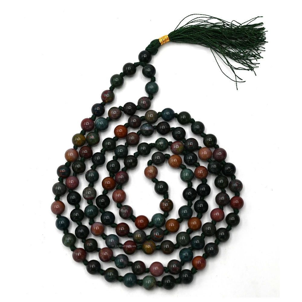 Bloodstone Japa Mala (Hand Knotted)