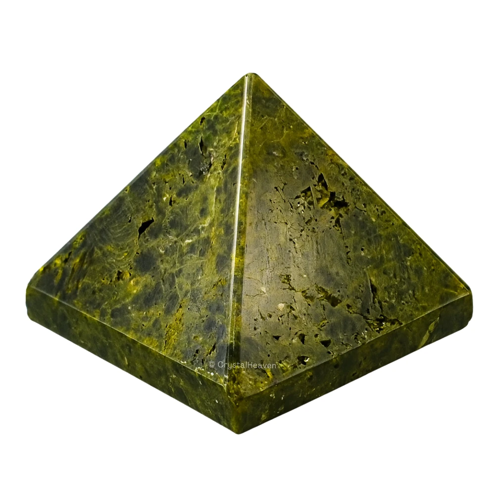 Green Tourmaline in Matrix Pyramid (1.5 Inch)