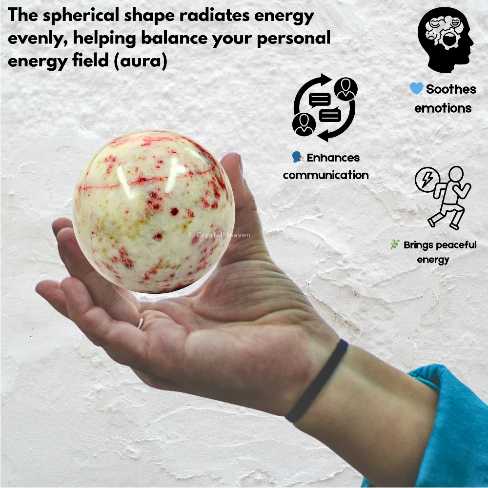 Cinnabarite Sphere (2 Inch)