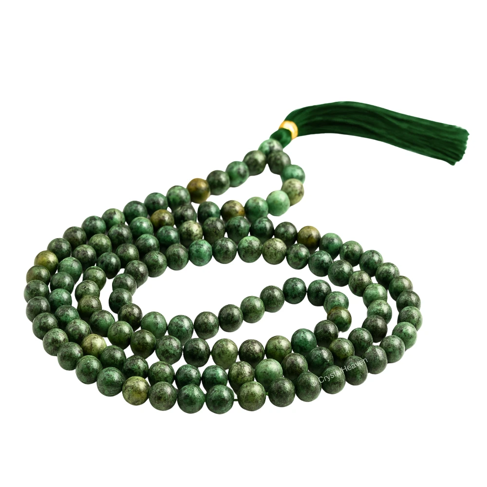 African Turquoise Japa Mala (Without Knot)
