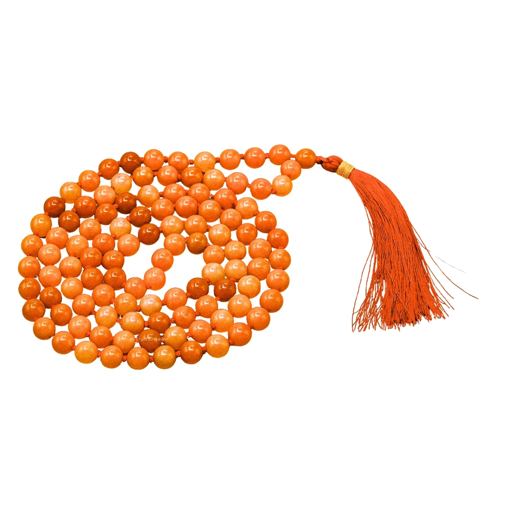 Red Aventurine Japa Mala (Hand Knotted)