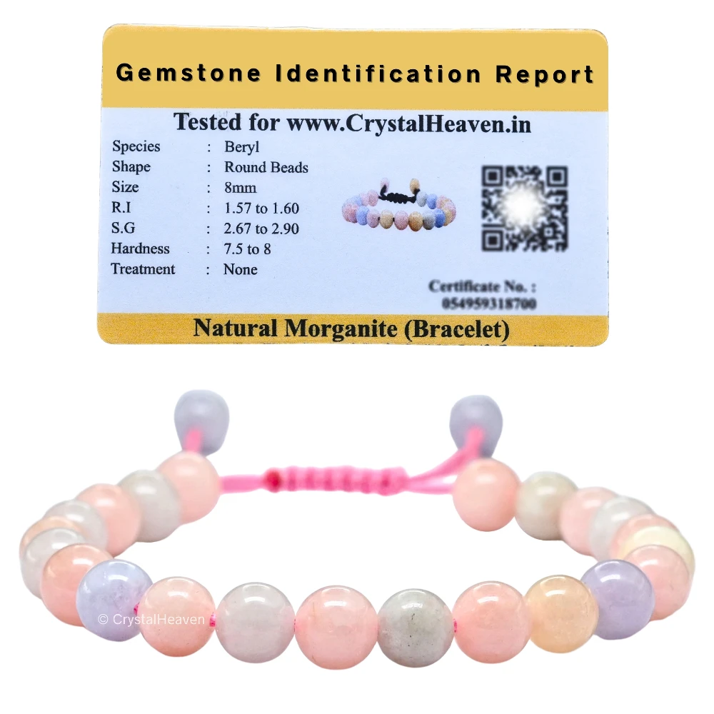 Morganite Bracelet (Adjustable)