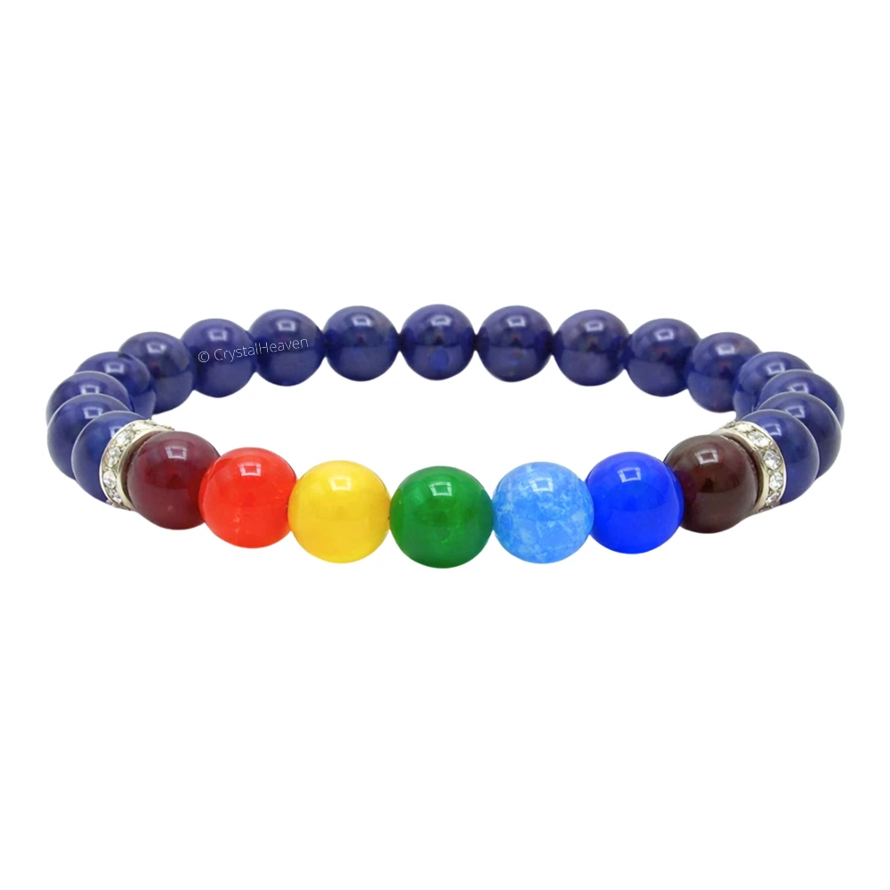 Lapis Lazuli(D) with Chakra Bracelet (Elastic)