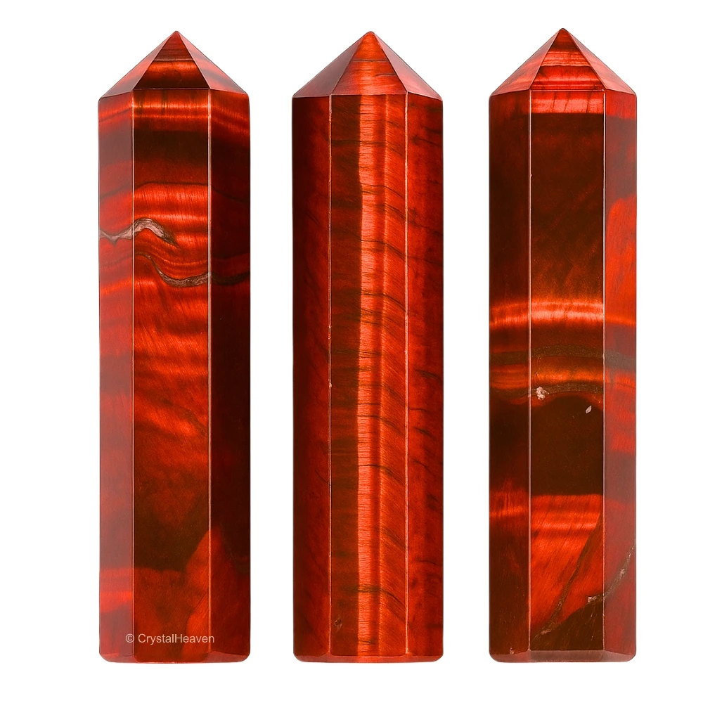 Red Tiger Eye Pencil Points (Set of 10)