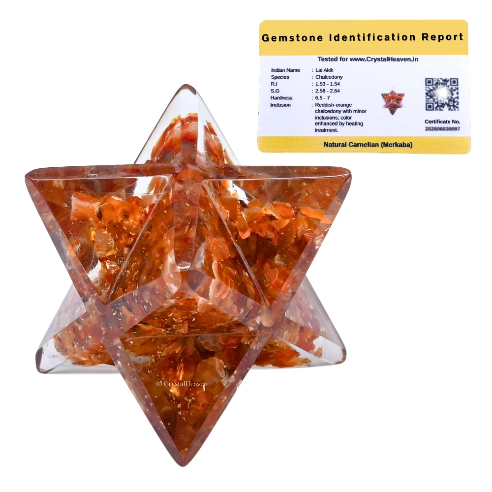 Carnelian Orgone Merkaba