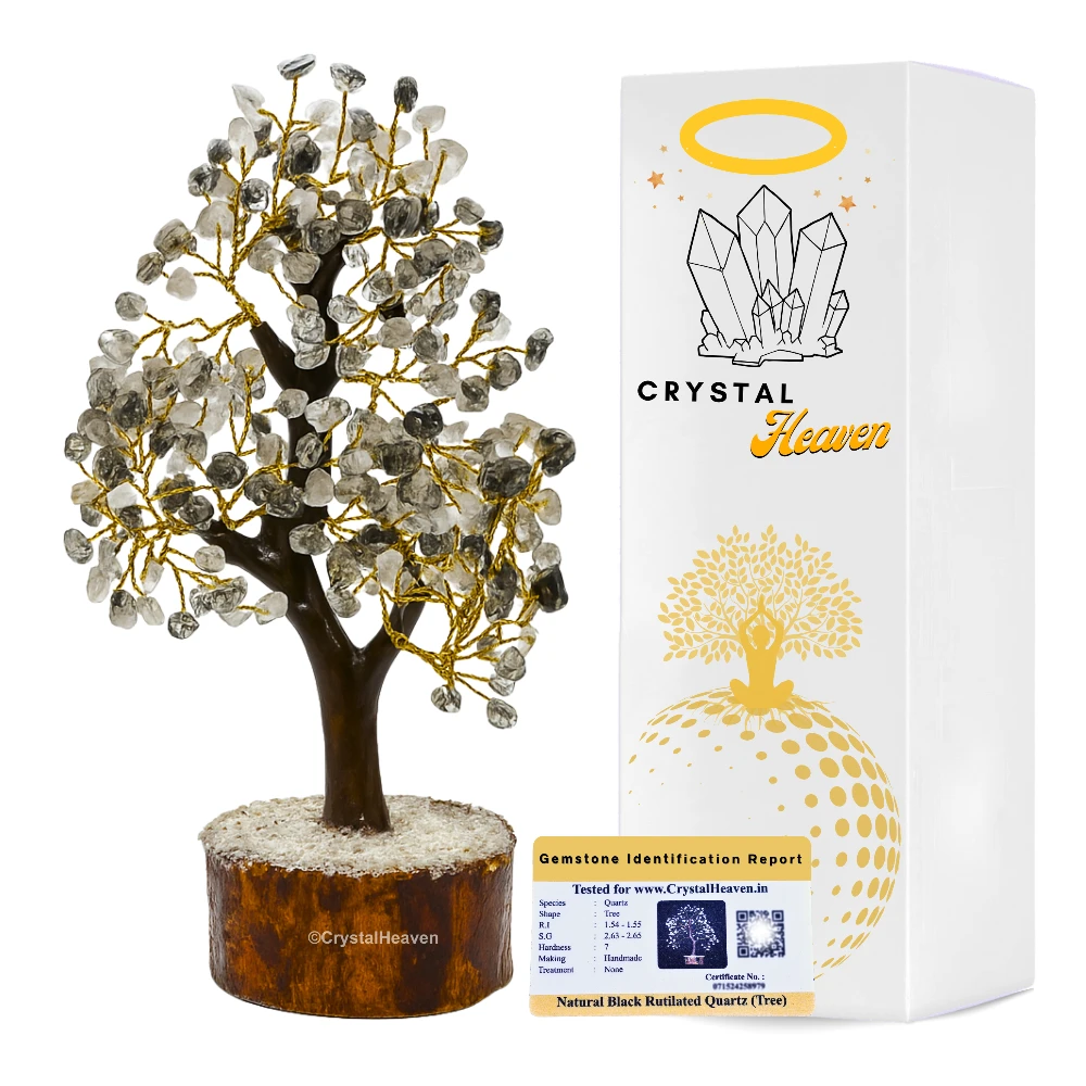 Black Rutilated Quartz Tree (200 Chips)