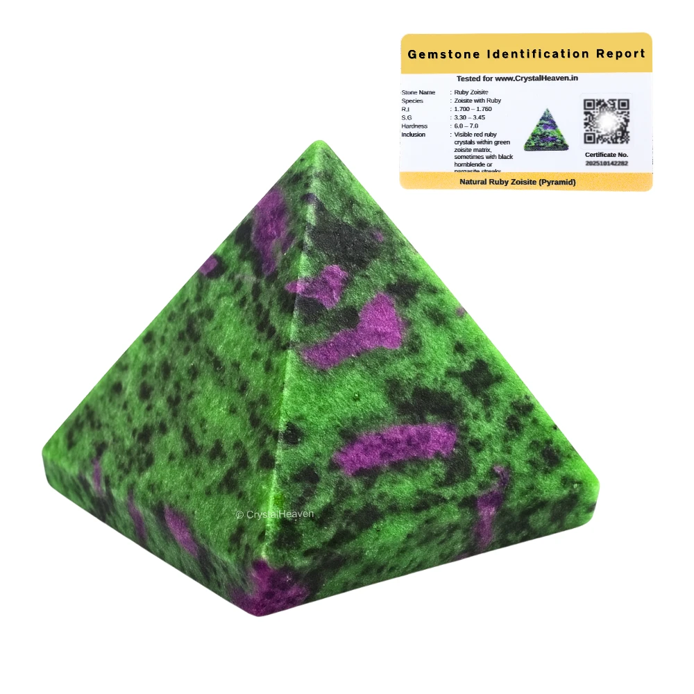 Ruby Zoisite Pyramid (1 Inch)
