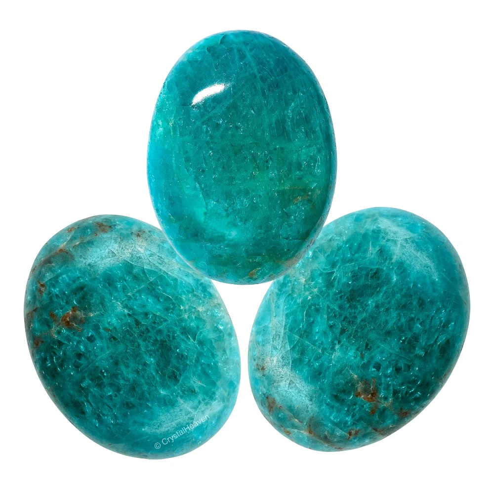 Green Apatite Palm Stone