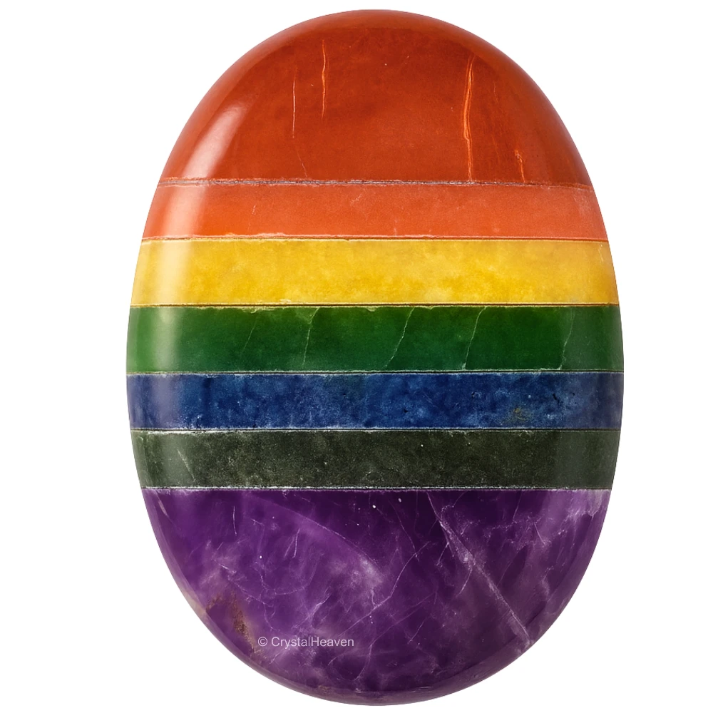 7 Chakra Palm Stone