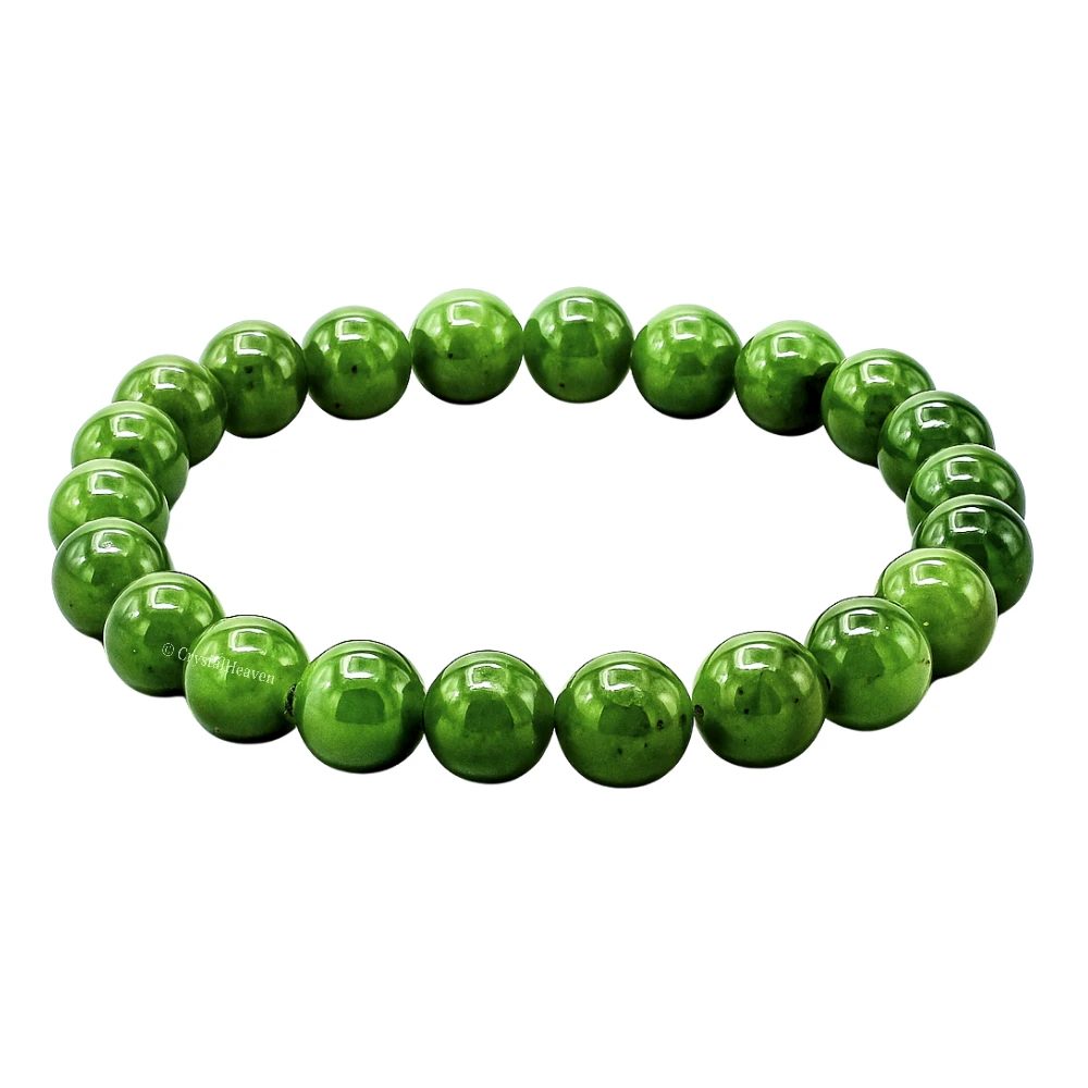 Nephrite Green Jade Bracelet (Elastic)