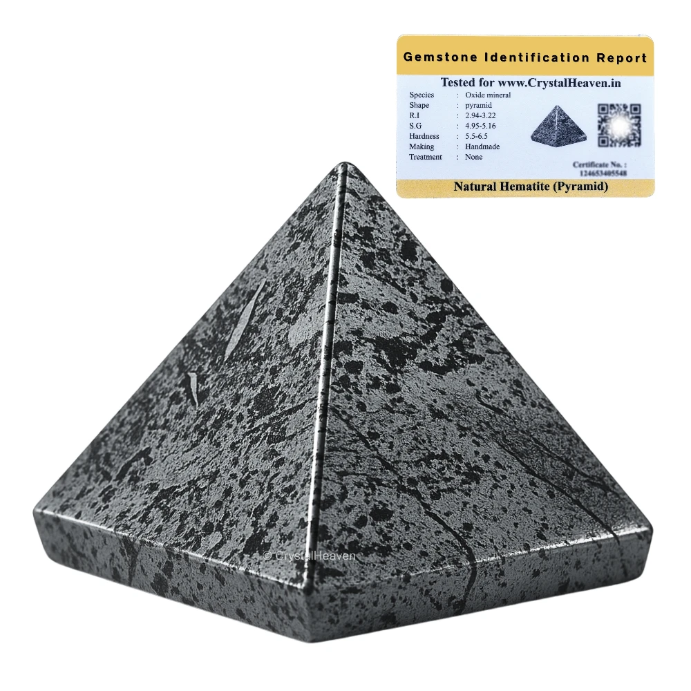 Hematite Pyramid (2 Inch)
