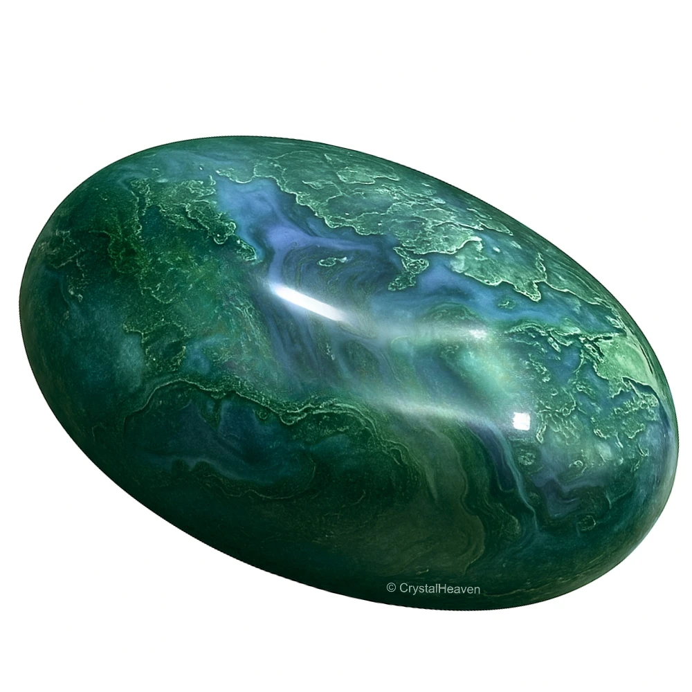 Moss Agate Palm Stone