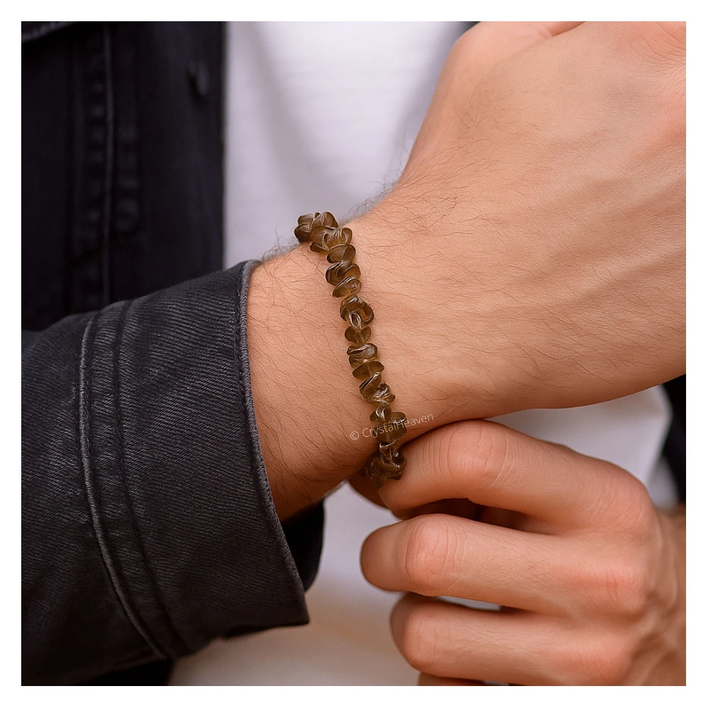 Smoky Quartz Chips Bracelet