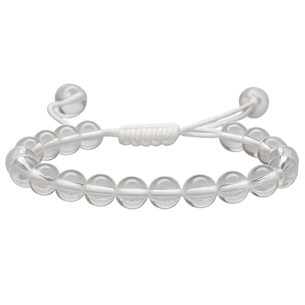 Sphatik Clear Quartz Bracelet (Adjustable)