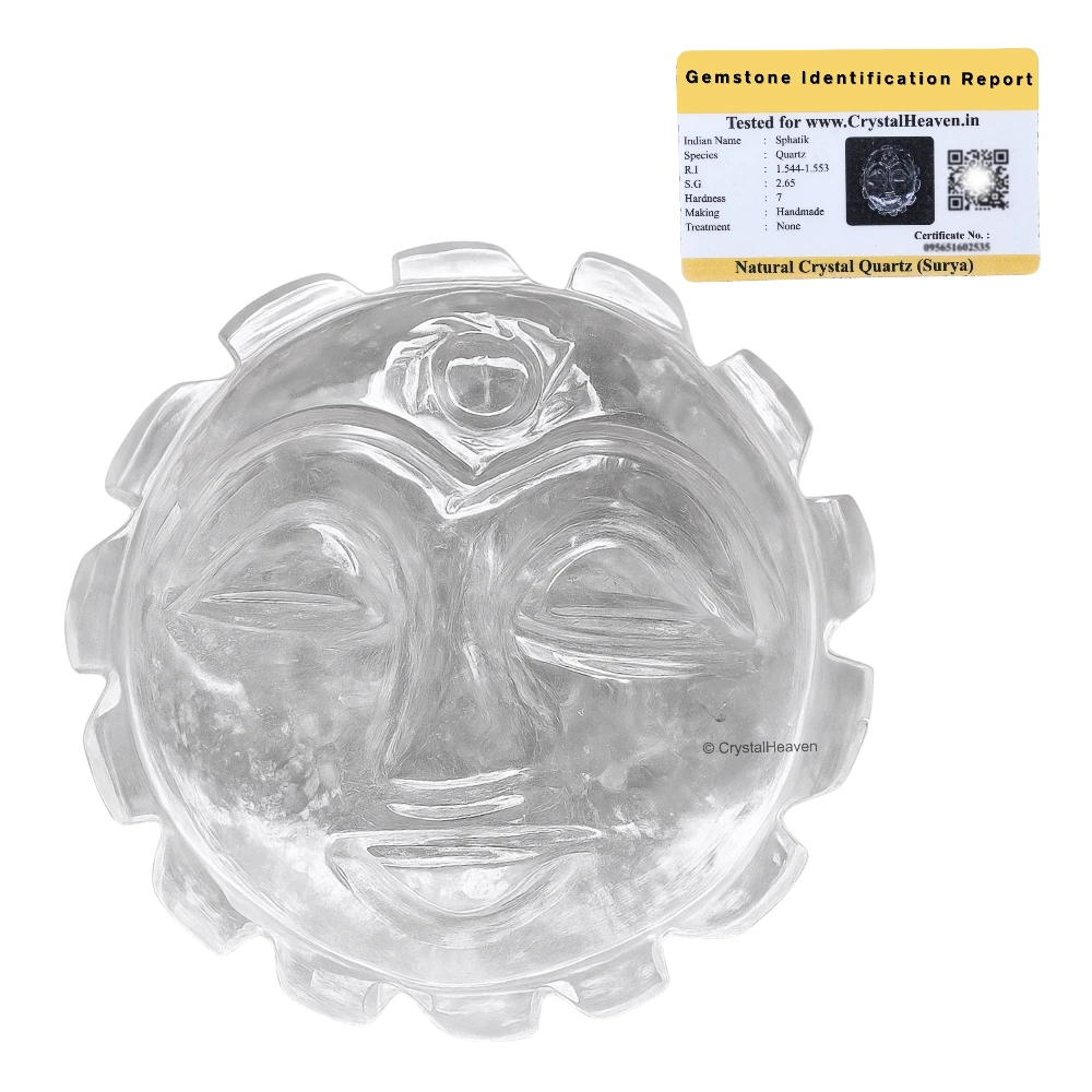 Sphatik Sun Face (30-50 Gram)