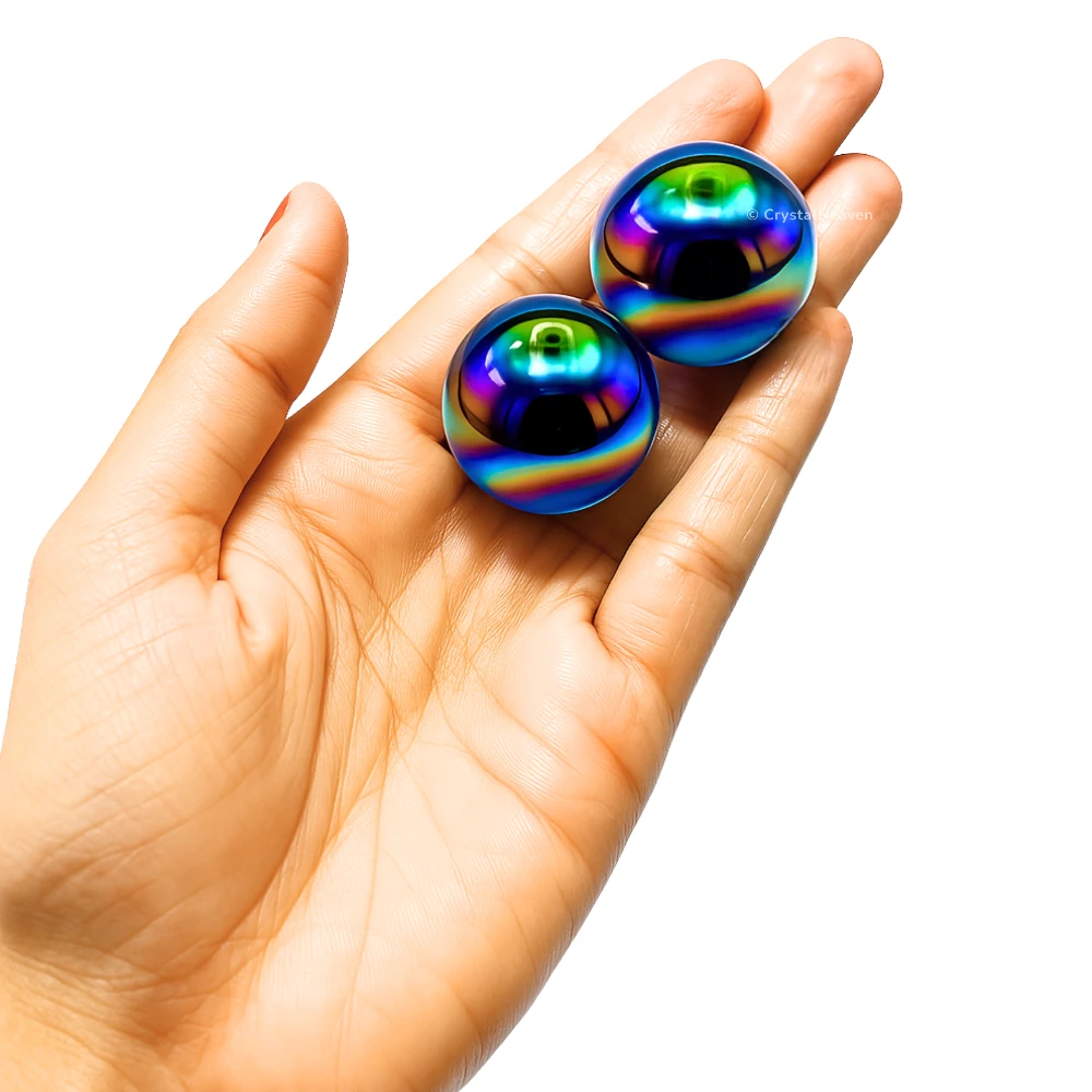 Titanium Aura Quartz Sphere (1 Inch)