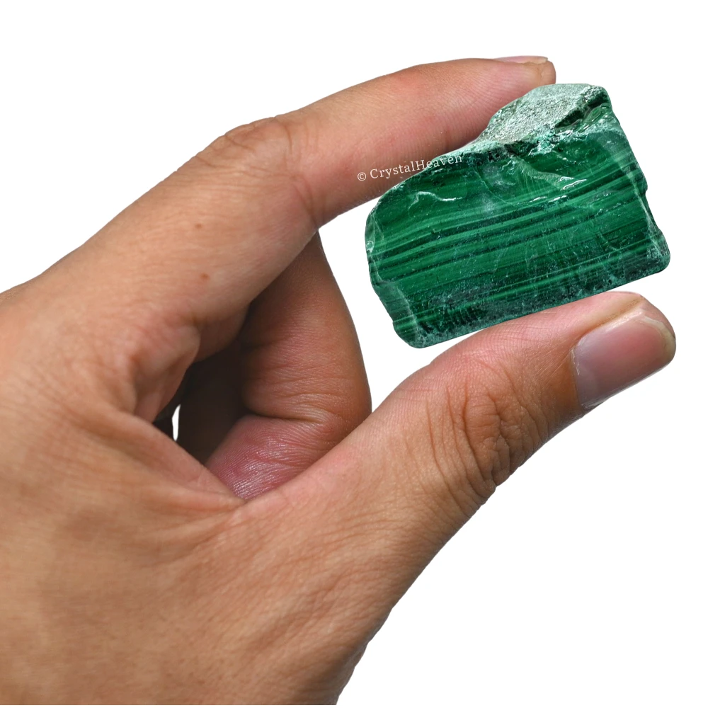 Raw Malachite Crystals (2 Pieces)