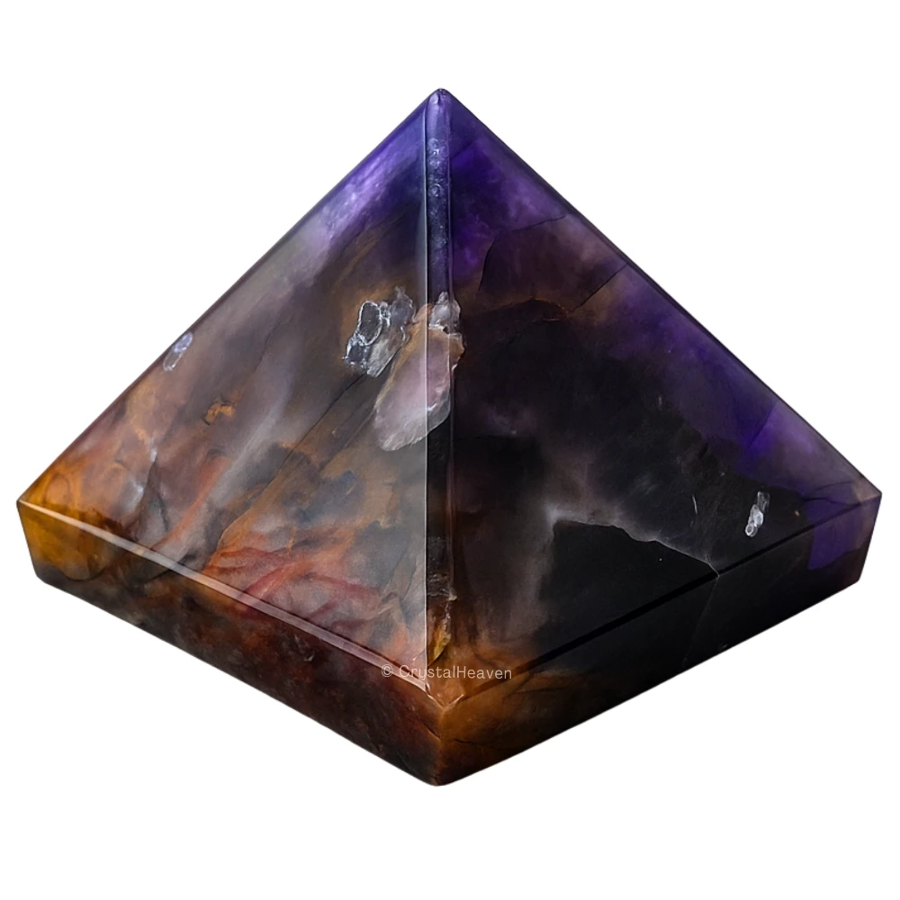 Amethyst Chevron Pyramid (1.5 Inch)