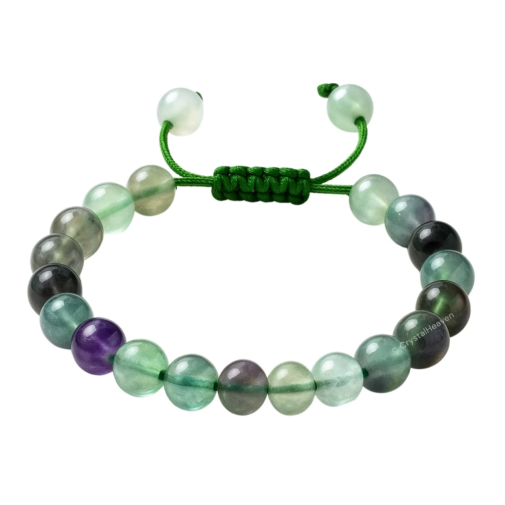 Multi Fluorite Bracelet (Adjustable)