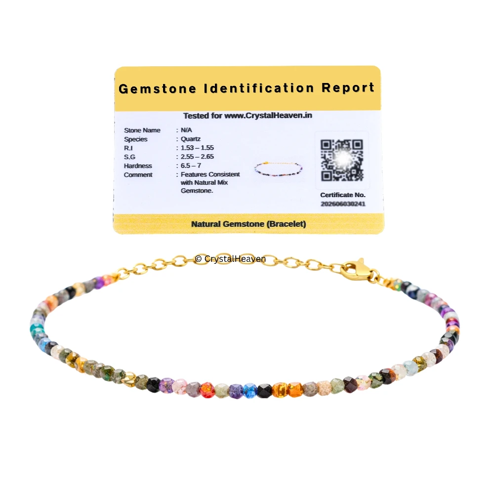 Mix Disco Bracelets - 2mm Faceted Beads (Gold)