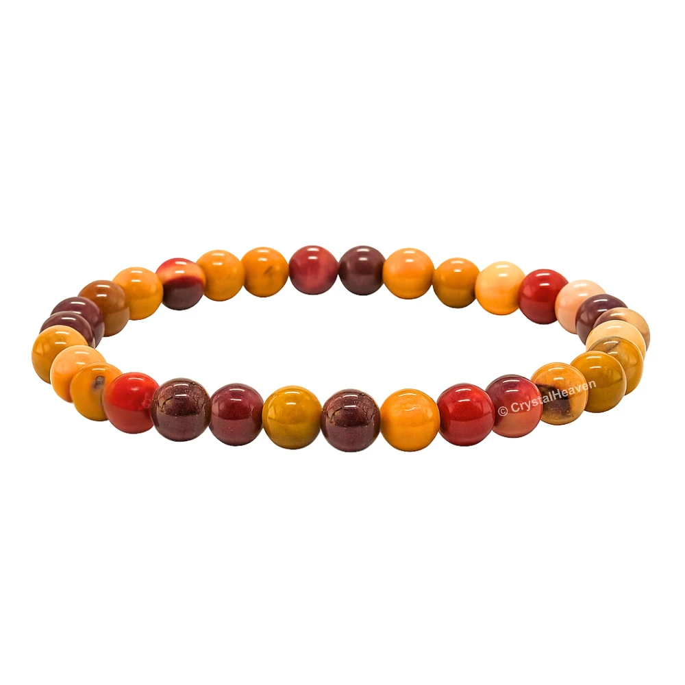 Mookaite Jasper Healing Crystal Bracelets - 6mm Beads