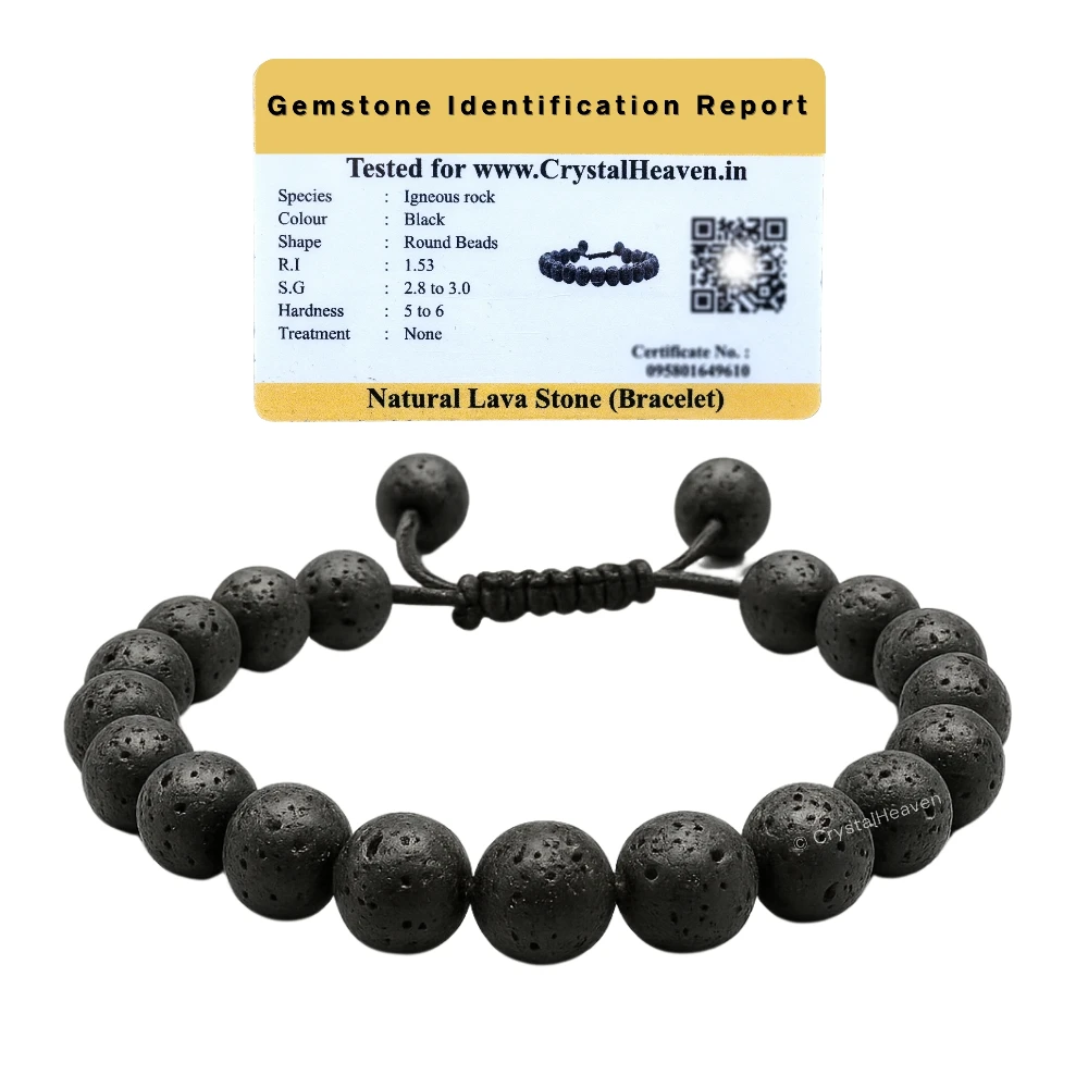 Lava Stone Bracelet (Adjustable)