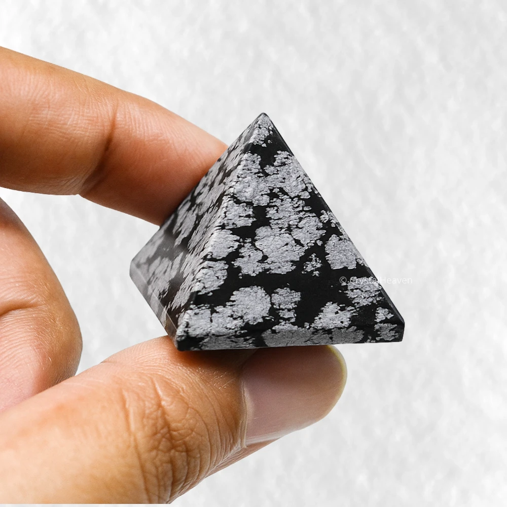 Snowflake Obsidian Pyramid (1 Inch)