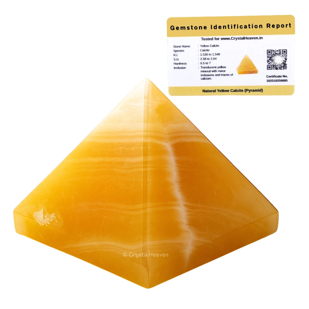 Yellow Calcite Pyramid (1 Inch)