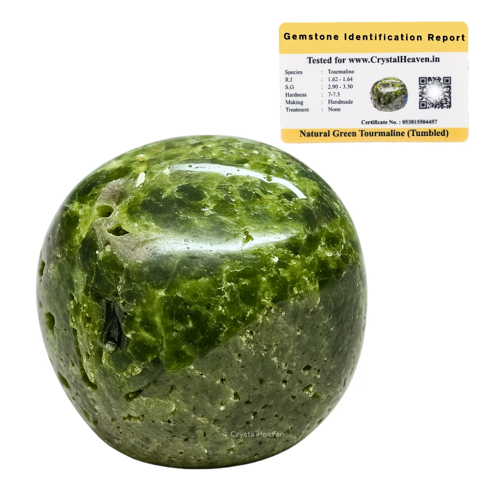 Tumbled Green Tourmaline with Matrix Stones (30 Gram)