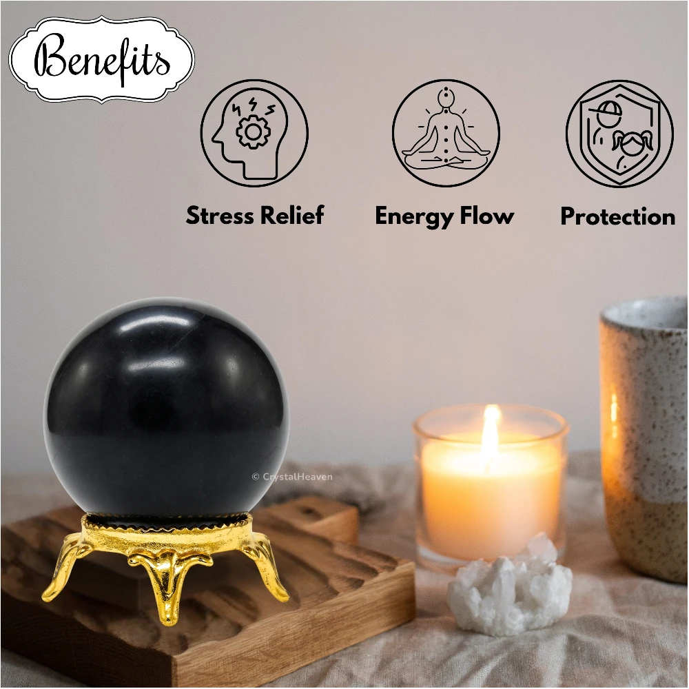 Shungite Sphere (1.5 Inch)