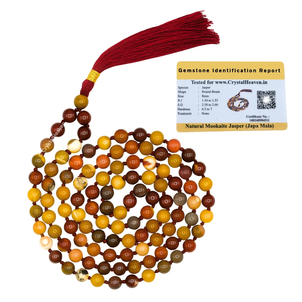 Mookaite Japa Mala (Hand Knotted)