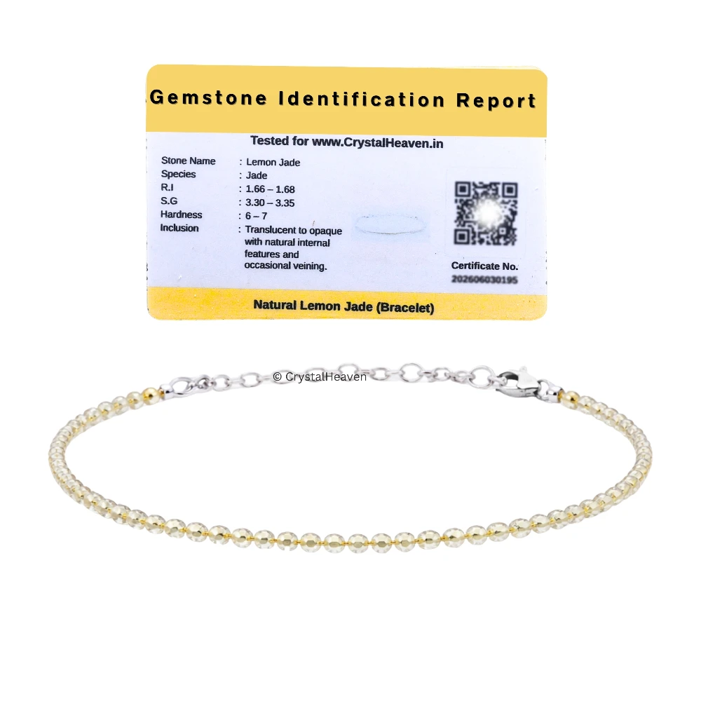 Lemon Quartz Bracelets - 2mm Faceted Beads (Silver)