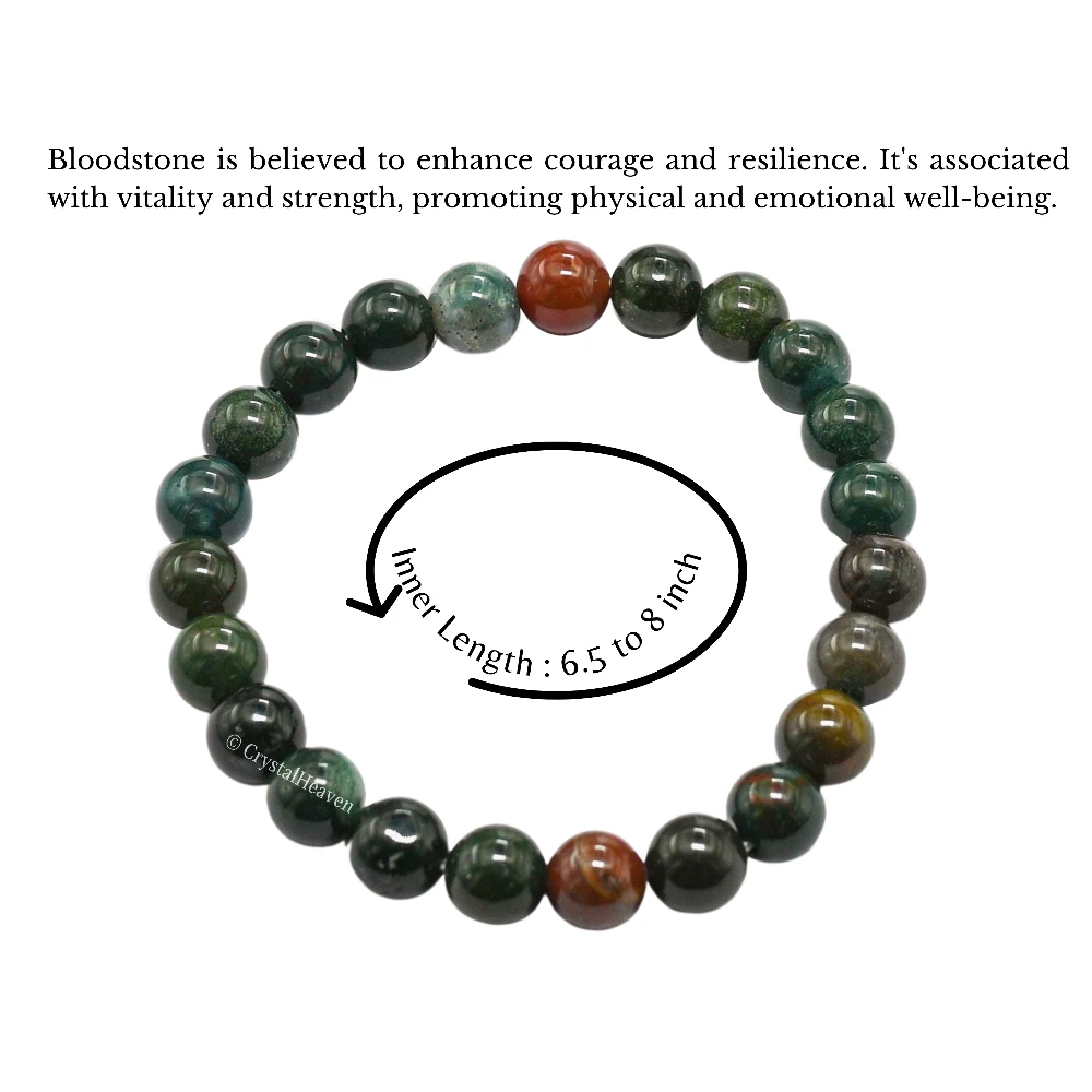 Bloodstone Bracelet (Elastic)