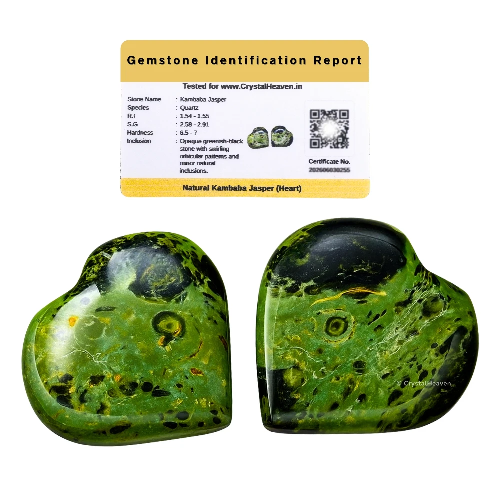 Kambaba Jasper Mini Heart (Pack of 2)