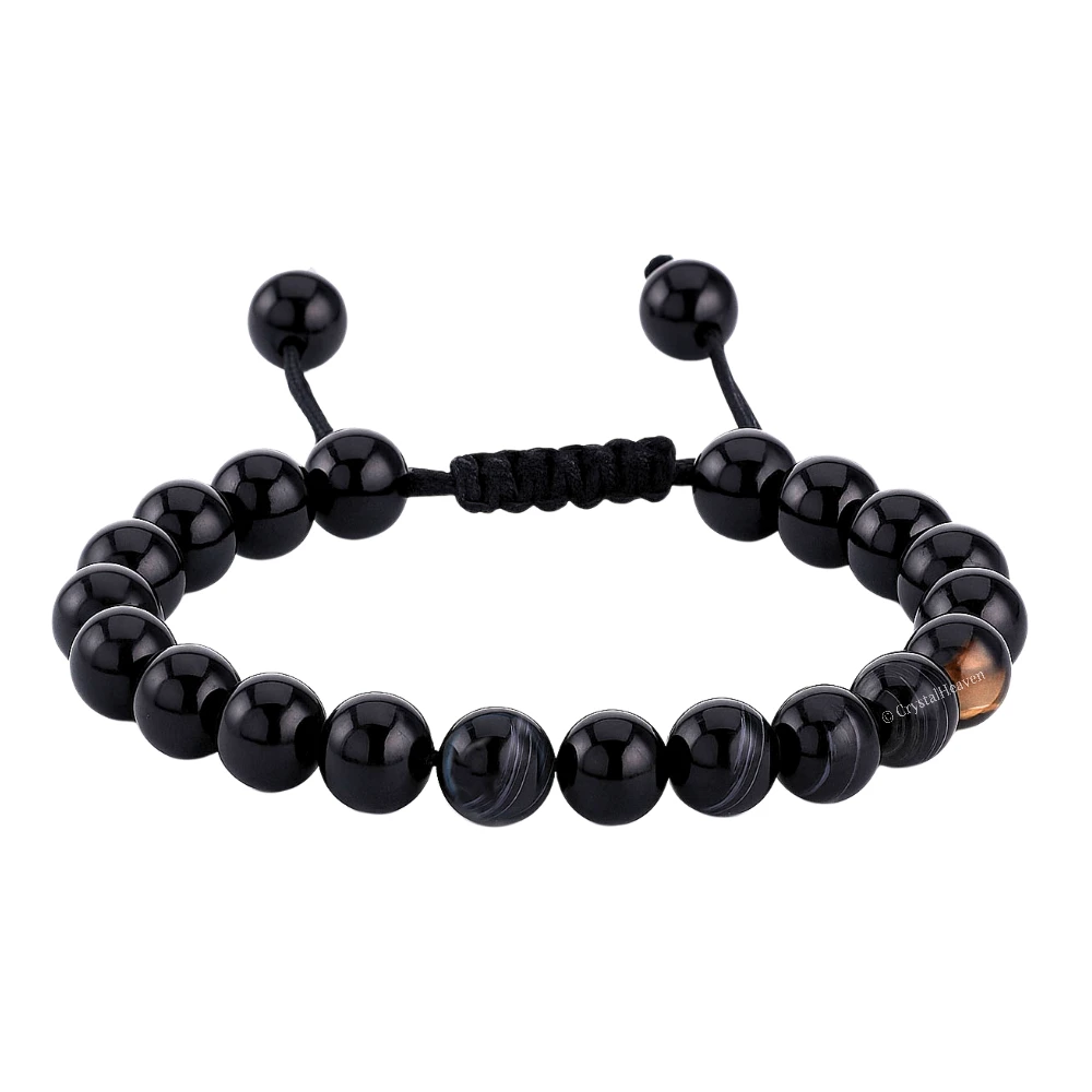 Black Sulemani Hakik Bracelet (Adjustable)