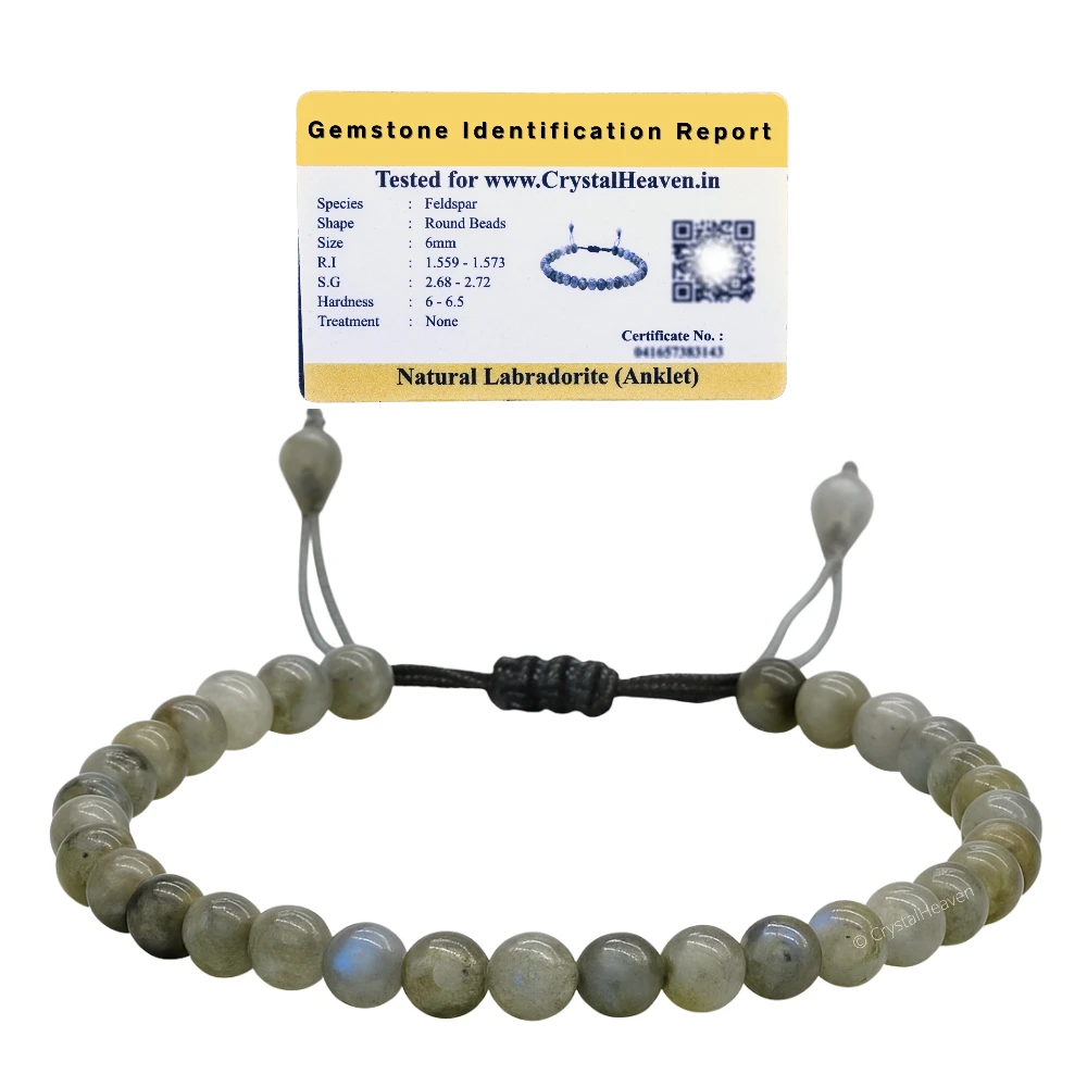 Labradorite Anklet (Without Knot)
