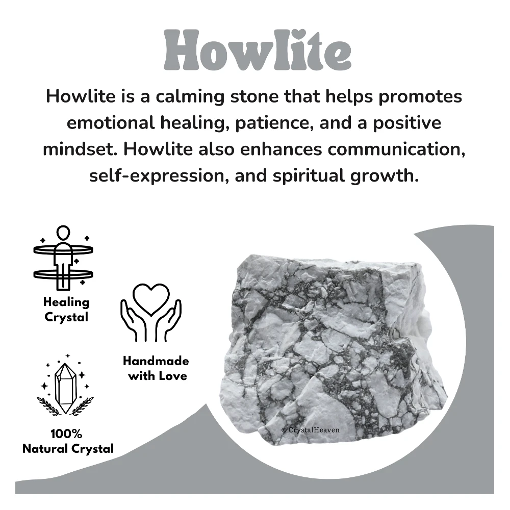 Raw Howlite Crystals (1 Piece)