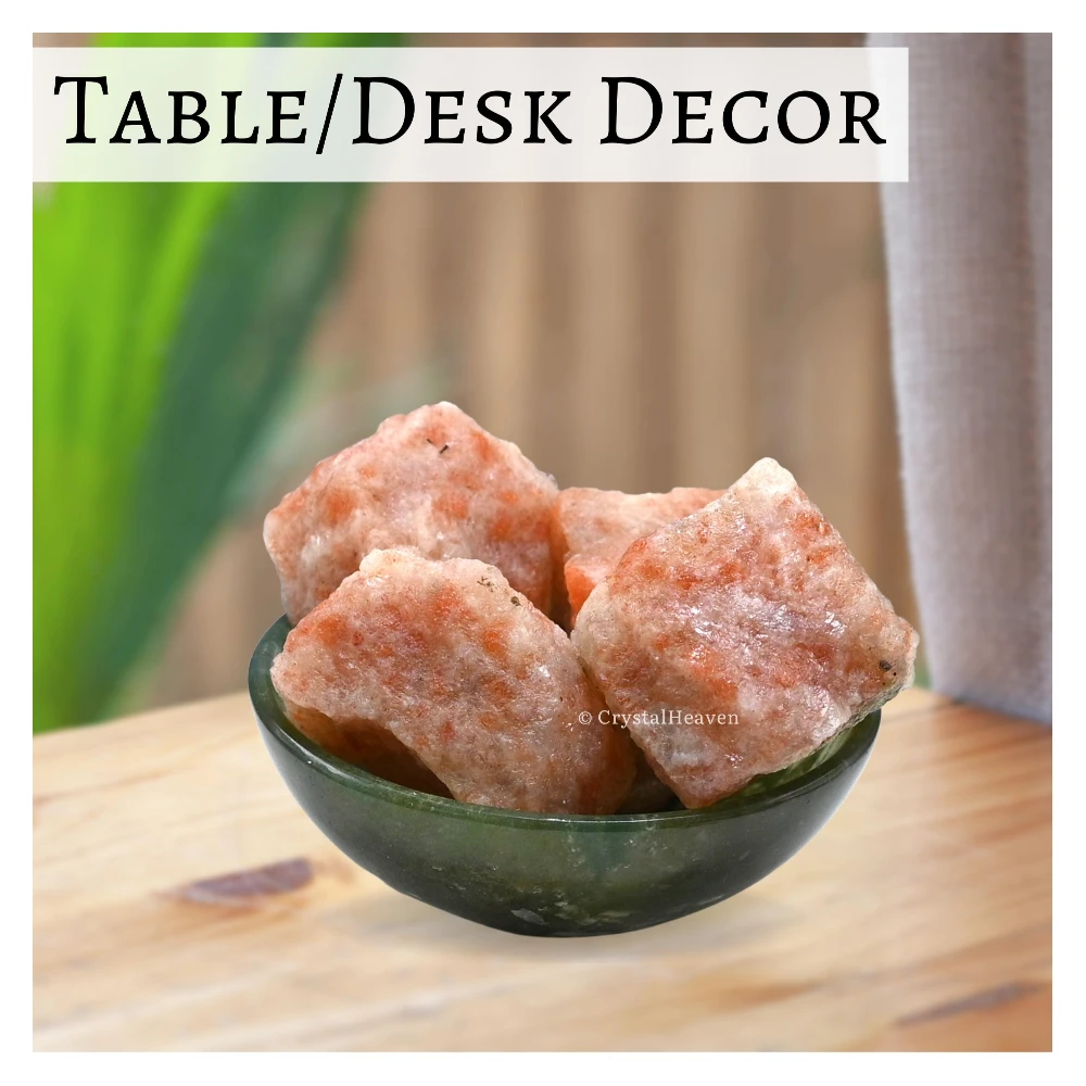 Raw Sunstone Crystals (5 Pieces)