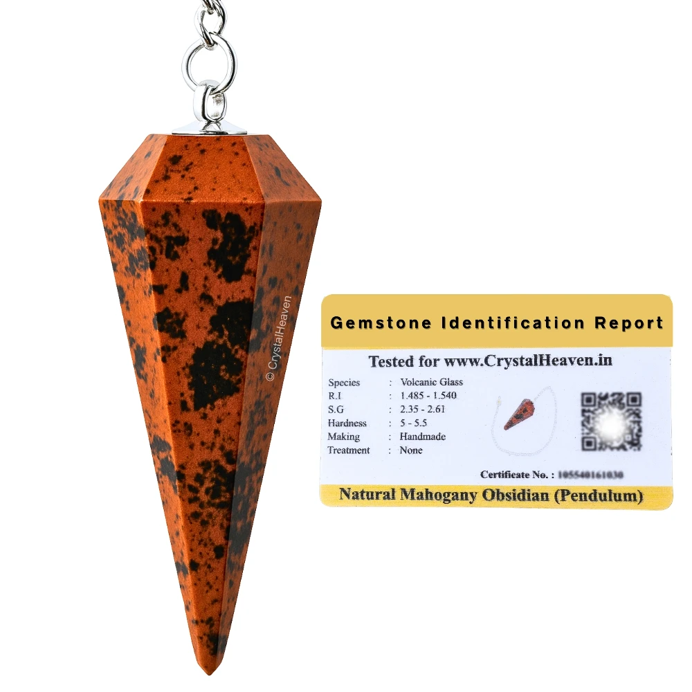 Mahogany Obsidian Pendulum
