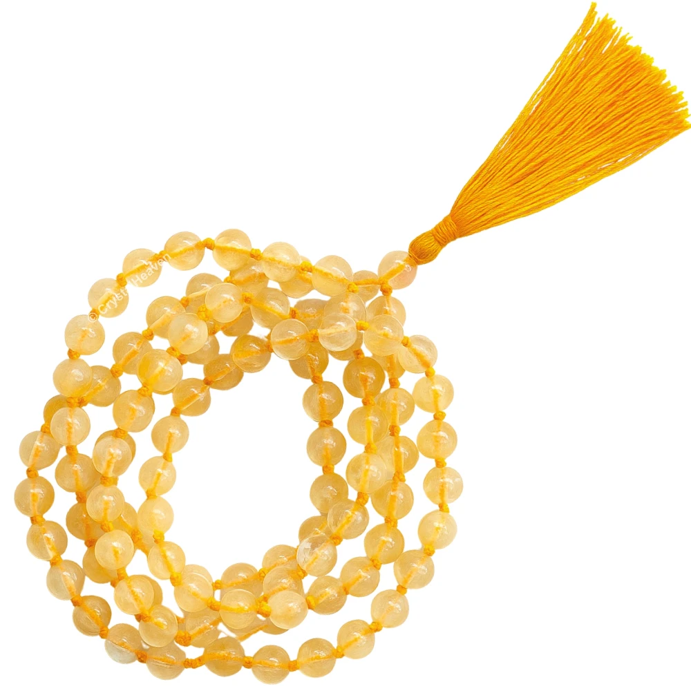 Citrine Japa Mala (Hand Knotted)