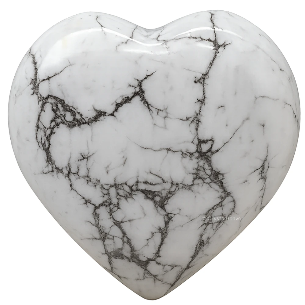 Howlite Heart