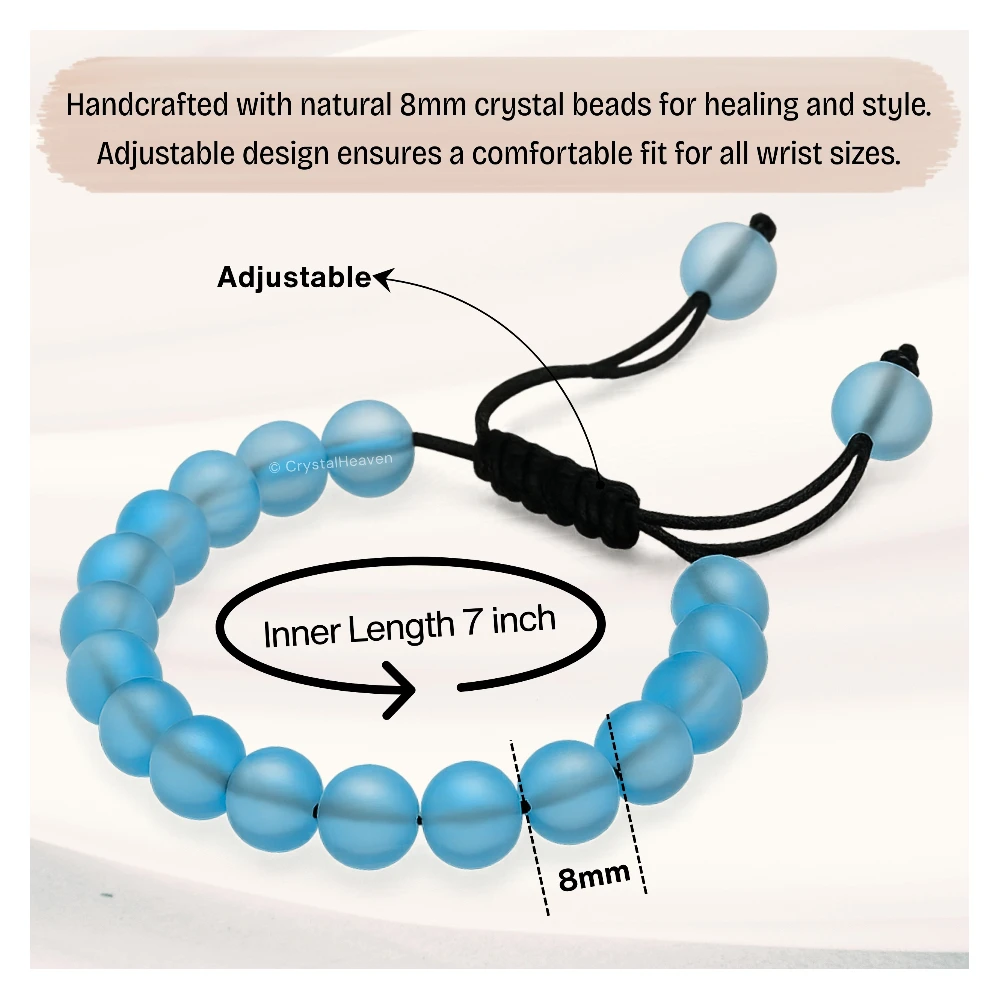 Aquamarine Mermaid Bracelet (Adjustable)