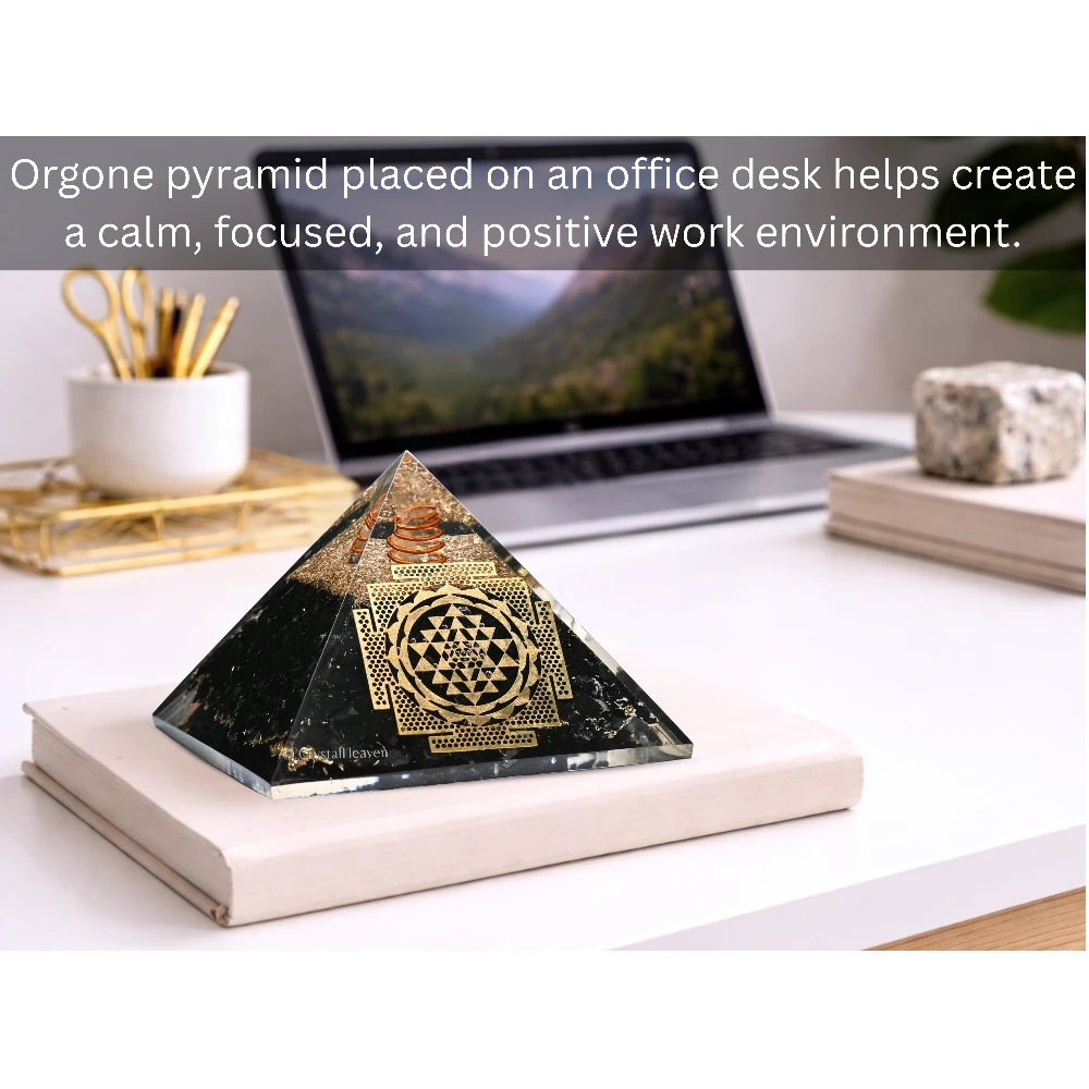 Shungite Orgone Pyramid (Shriyantra)