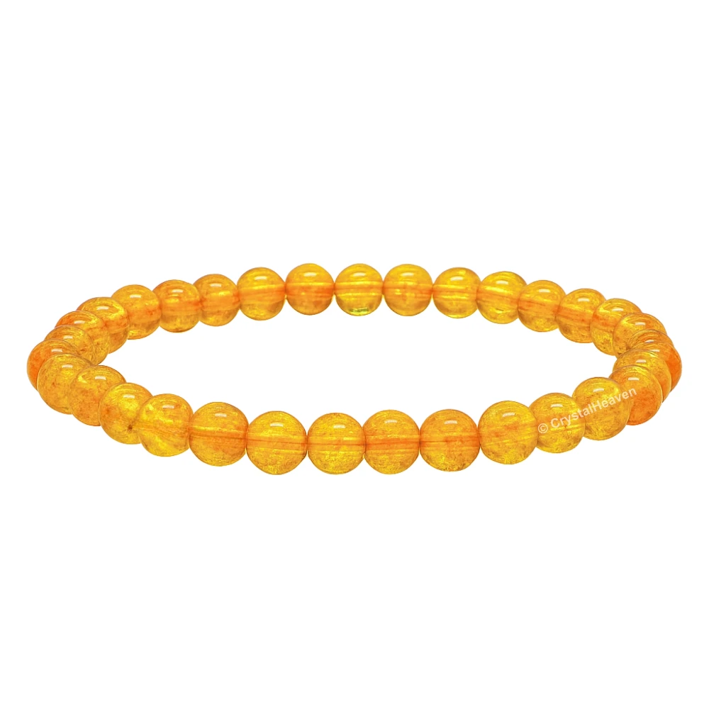 Citrine Onyx Healing Crystal Bracelets - 6mm Beads