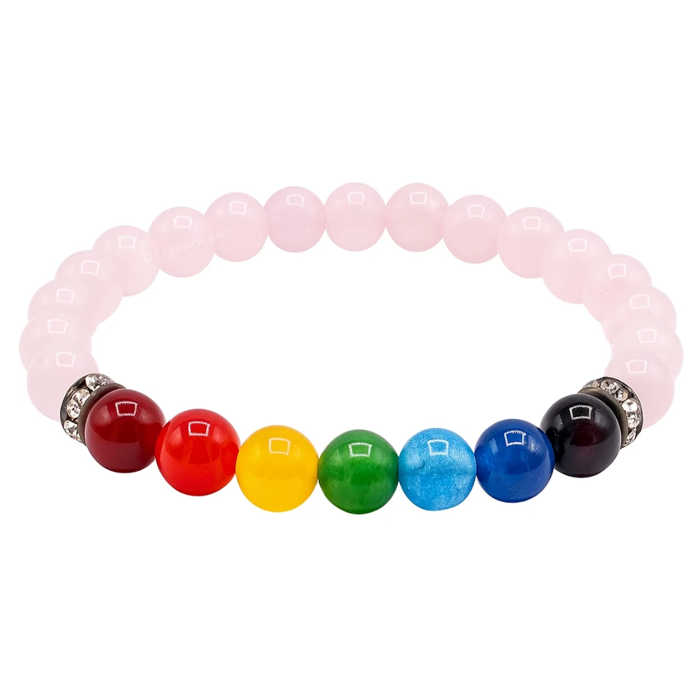 Rose Quartz Chakra Bracelet (Elastic)