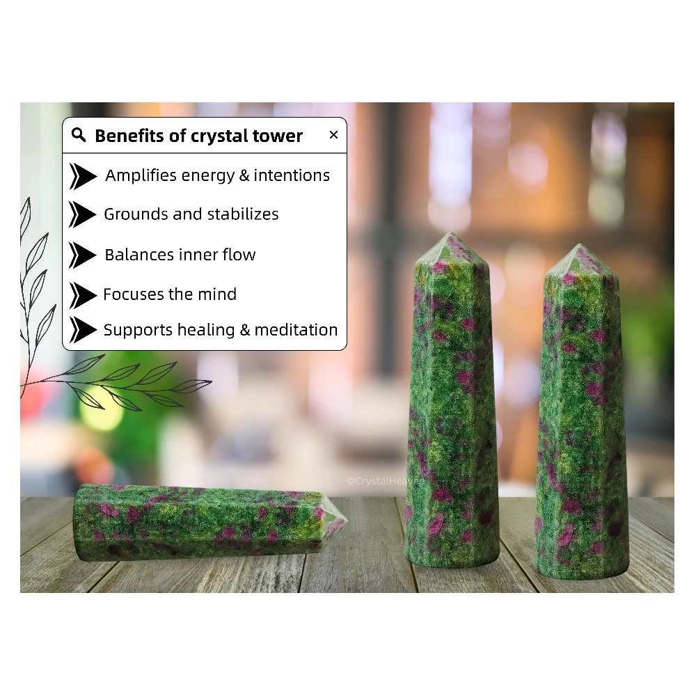 Ruby Fuchsite Crystal Tower (2" to 3" inch)